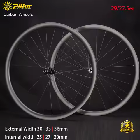 1280g MTB Carbon Wheelset 29er/27.5er Ratchet System 36T M370 Hub Pillar TB2015 Spokes 28H ‌Mullet‌ 