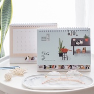 store 2019 Calendar Planner, Desk Calendar Agenda for School, Desk Calendar Birthday Reminder Kawaii