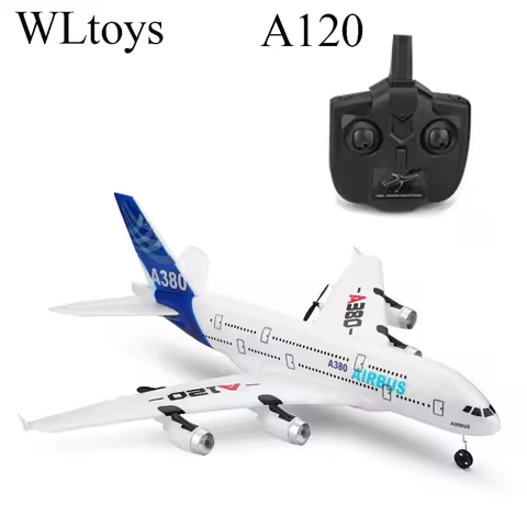 Top WLtoys Airbus A380 Airplane Toys 2.4G 3Ch RC Airplane Fixed Wing Outdoor Flying Toys Drone A120-