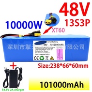 / 48v 101Ah 101000mAh lithium-ion battery pack Charger+Electric bicycle battery 100% original high c