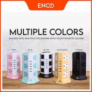 Pembesaran Menara ENCO 5U12K (12 UK Plugs 5 USB Ports) dengan Pelindung Surge - Soket  Sirim Cert 2M