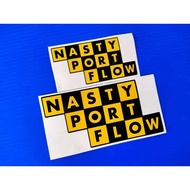 Nasty Port FLow Sticker printed&amp;Sticker Cutting Reflective