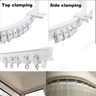 Plastic Curtain Track Rod Rail 2M Flexible Ceiling Mounted Curved Straight Slide Windows Bendable Accessories Kit  SG2L