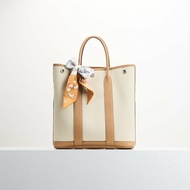 Hermès garden file 28小號竪版花園包/芝麻色拼冰川白