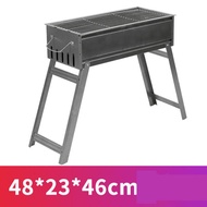 wjhh 【COD】 ️Barbecue grill Household commercial smokeless charcoal grill Folding camping portable gr