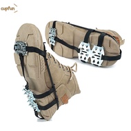 CUPFUN 1Pair 24 Teeth Ice Claw, Spike Shoe Covers Ice Gripper Spike,  Anti-Slip Universal Snow Shoes