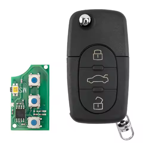 DAhai MYT8Z0837231 4D0837231K Key Fob For Audi A3 A4 A6 A8 TT RS4 Quattro 1994 - 2004 433Mhz ID48 Ch