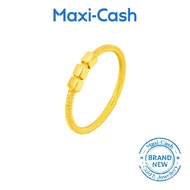 Geometric Cubic Gold Ring in 999 Gold