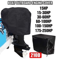 Motor Engine Boat Cover Anti Half Outboard UV Oxford Waterproof Protector Dustproof Yacht Marine 210D 15-250HP