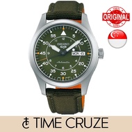 [Time Cruze] Seiko 5 Sports SRPH29K1 Field Street Style Automatic Nylon Strap Green Dial Men Watch S
