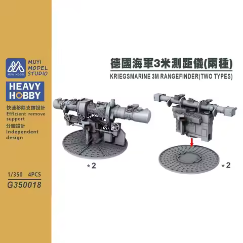 MUYI MODEL STUDIO 1/350 G350018 KRIEGSMARINE 3M RANGEFINDER (TWO TYPES) 3D-print kit