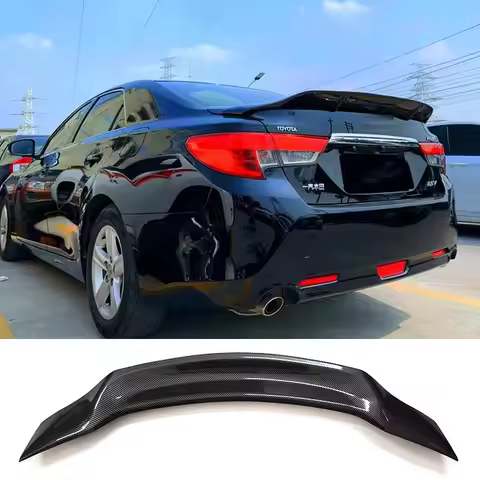 Mark X II Spoiler for Toyota Reiz Rear Wing 2010-2019 Glossy Black Tail Fin Accessories