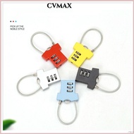CMAX Security Lock, Steel Wire Cupboard Cabinet Locker Padlock Password Lock, Multifunctional Mini 3 Digit Aluminum Alloy Suitcase Luggage Coded Lock