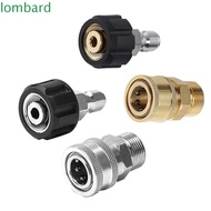LOMBARD 2/4/8Pcs Quick Connect Kit, M22 Swivel 3/4" Quick Release Pressure Washer Adapter Set, Stainless Steel Rust-proof 3/8'' Quick Connect Pressure Washer Connector Female