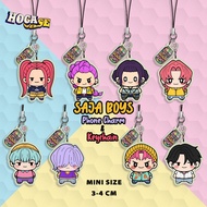 GANTUNGAN HP Hanger 3D Glow in The Dark Phone Charm Only Boys & Demon Hunters Kpop Mini Unique Cute 