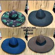Wide farmer's hat / mexiko hat / plain farmer's hat / striped farmer's hat / hat