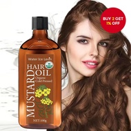 Mustard Oil - Oil for Skin and Hair Care, Cold-pressed Oil for Body Massage, Natural Oil from Mustar