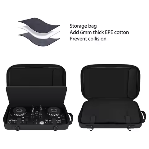 DJ Controller Case for Hercules Inpulse 200/200 MK2 Portable Storage Bag Carrying Case for Pioneer D