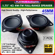 1.75 inch 45mm Fullrange 4 ohm 4W-7W Hifi Speaker 1.75" Full Range HK-1755 4 Inch Speaker Box 4 Inch