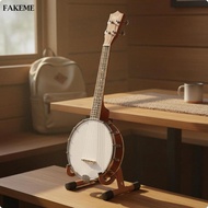 [SharprepublicefMY] Four String Banjo Wood Beginner Instrument Portable Classic Banjo Musical