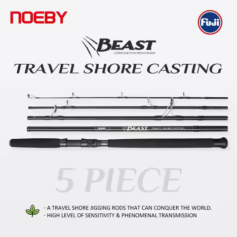 NOEBY Beast Travel Shore Casting Rod 2.9m XH Fuji Set 5-Piece Lure Weight Max 150g Boarding Spinning