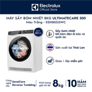 [MỚI] Máy sấy bơm nhiệt Electrolux 8kg UltimateCare 500 EDH803J5WC Inverter - Free Giao lắp