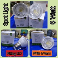 6 watt 6w E27 LED Spot Light - LED Spot Light - Par Light - White Warmwhite