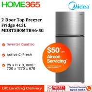 Midea 2 Door Top Freezer Fridge 413L MDRT580MTB || MDRT580MTB46-SG