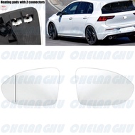 1 Pair Heated Rearview Mirror Glass for VW Golf 8 Mk8 LHD 2020 2021 2022 2023 Car accessories 5H0857
