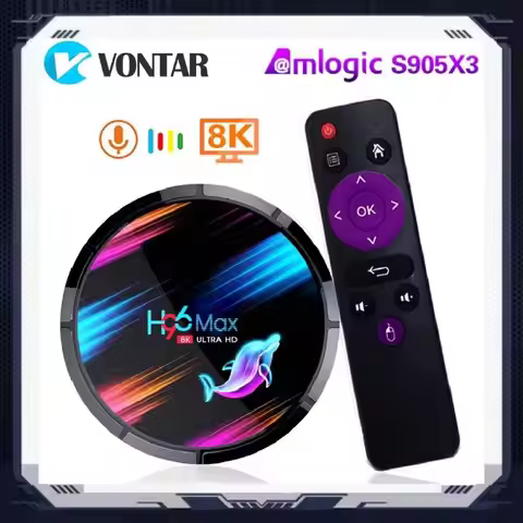 Amlogic S905X3 Android 9.0 Set Top Box H96 Max X3 8K TV Box Dual Wifi Google Player Youtube Media Pl