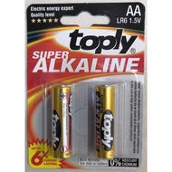 toply Super Alkaline battery 2xAA 1.5V 6X longer lasting
