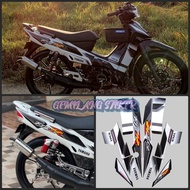 Striping Decal Polet Sticker Yamaha F1ZR fizr fiz r f1 zr 2000 2001 White Black standard body list F