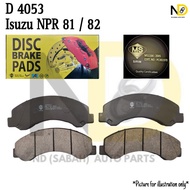 HINO 300 SERIES / ISUZU NPR 81 82 / HINO DUTRO 5500 8500 D4053 FRONT BRAKE PAD