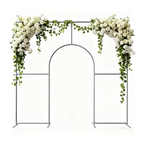 Aluminum Wedding Arch Background Stand 7x7ft 10x9ft Photography Scene Decor Birthday Setup Photo Boo