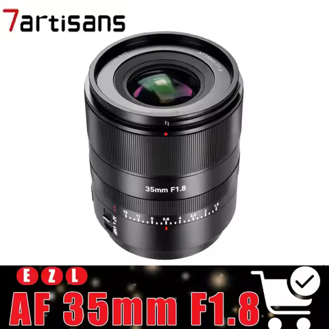 7Artisans Full Frame AF 35mm F1.8 Wide Angle Auto Focus Lens Large Aperture Fixed Focus Lens for Son