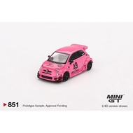 MINI GT 1:64 LB-Works x Abas Works (ABARTH 595) - Pink