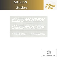 MUGEN Sticker A White Size M 90000-YZ5-310A-W3