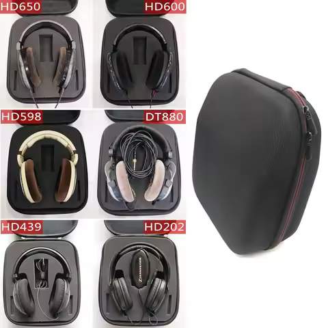 Headset Storage Bag Shockproof for Denon AH-D2000/D5000/D7000/D5200/D7200/D9200