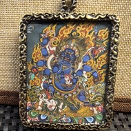 唐卡唐卡画手绘19发完手绘唐卡纯手工哪吒唐卡小唐卡纯手绘diyThangka Thangka Painting Hand-painted 19 Hand-painted Thangkaasf5787.