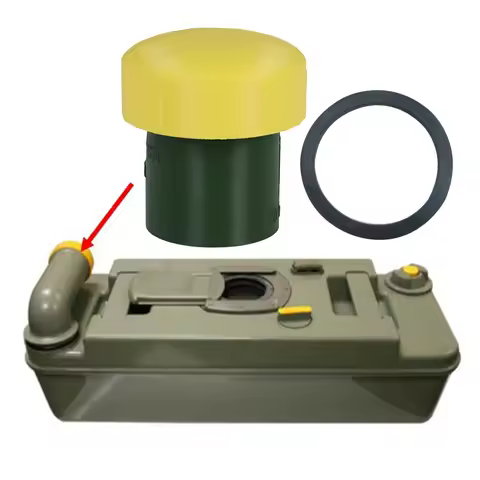 Campervan Cassette Toilet With Measuring Cup Scale Waste Outlet Cover Sealing Ring For Thetford C2 C