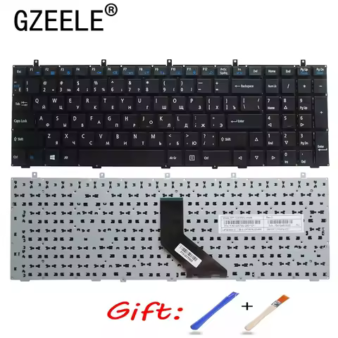 Russian NEW black Keyboard for DNS Clevo W370ET W350ET W370STQ W350ST W355 W670SC W350SS W670SR W370