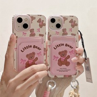 Bearlanyard Latest Card Holder Casing Oppo Reno 13 5G Reno 13F 14F 14 Pro 5G A3 A3X C71 C75 Reno 11F