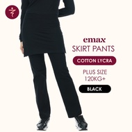 EMAX Seluar Skirt Muslimah Cotton Lycra Bootcut Sport Skirt Pants Plus Size (M-5XL)