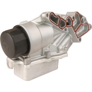 MITZONE Oil Cooler Filter Housing Compatible with 2006-2015 Mercedes-Benz C230 C300 C350 GLK350 ML45