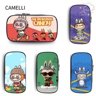 CAMELLI Pencil Cases, Large Capacity Cute Cartoon Labubu Pencil Bag, Stationery Box