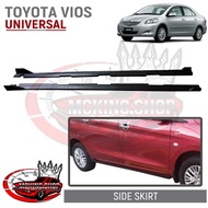 Toyota Vios 2008-2012 Universal Side Skirt Extension (Black) ~7g