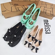 Melissa Pearl Bow Ballet Grandma Shoes Pvc shoes women shoes