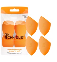 Real Techniques Miracle Complexion Sponge Set 4 Pack, Makeup Blender Sponge For Liquid & Cream Makeu