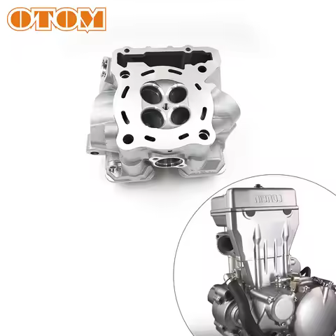 OTOM New Motorcycle Cylinder Head Cover Silver Scooter Engine Parts Empty Shell For LONCIN YF300 LX3
