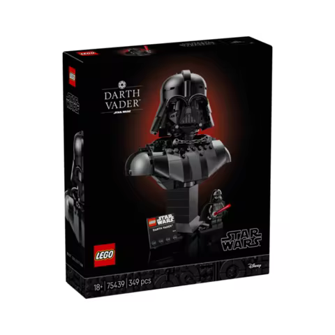 LEGO STAR WARS - DARTH VADER BUST, 75439, iconic 349-piece collectible model, durable construction f